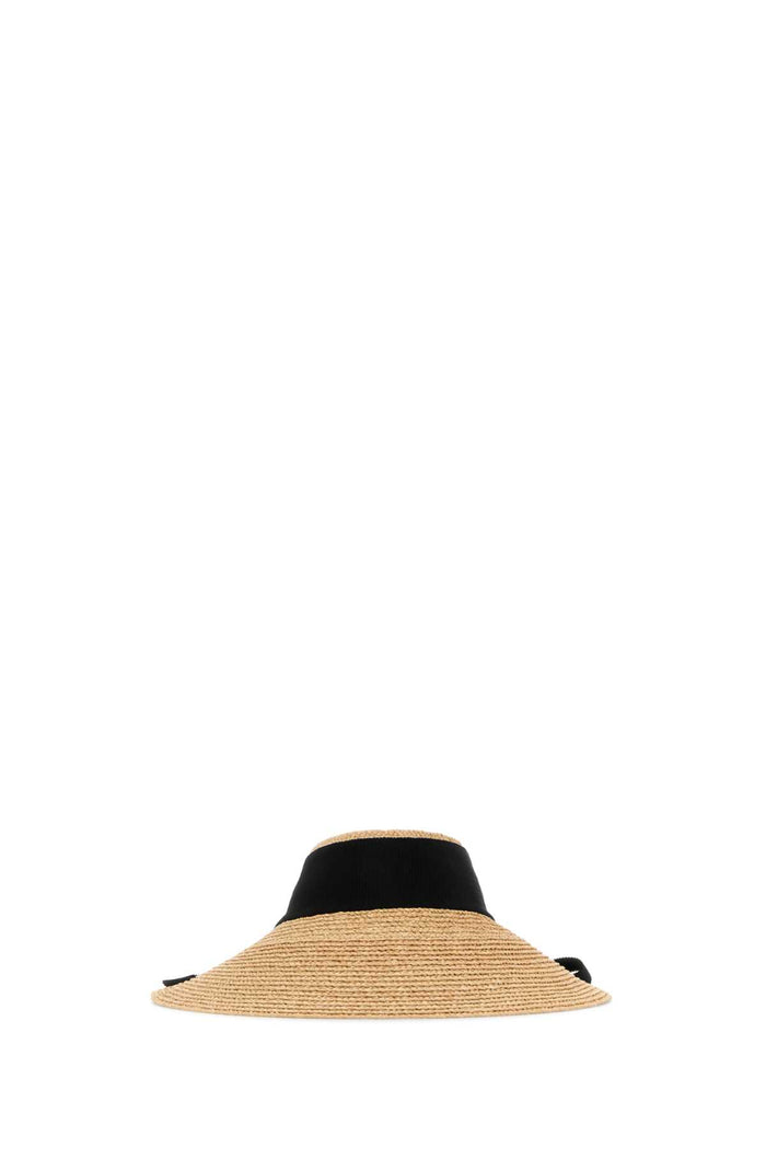 Beige Rafia Sabina Hat Naturalblack Main: Raffia Cappelli E Fasce Per Capelli