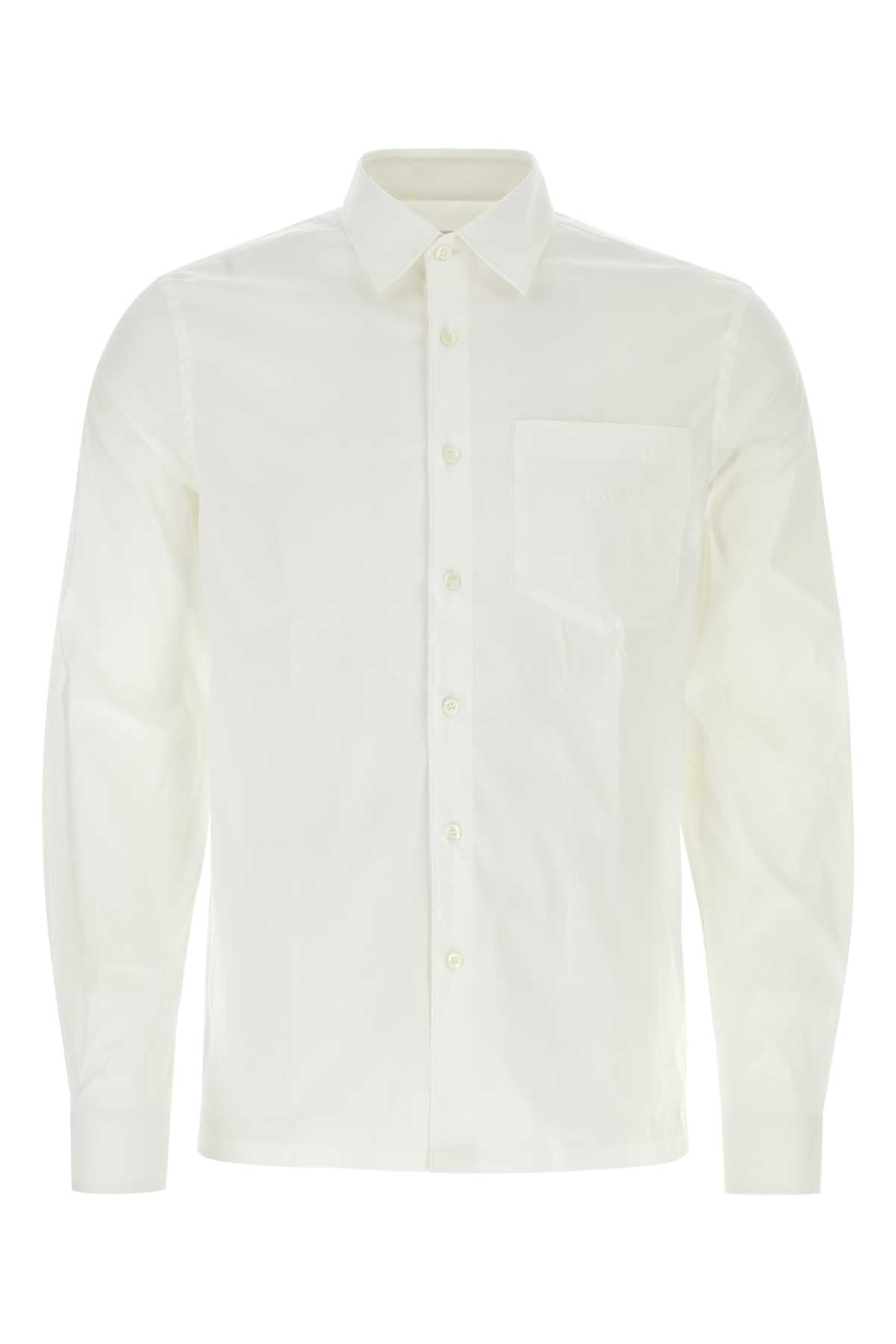 White Poplin Shirt Bianco Camicie