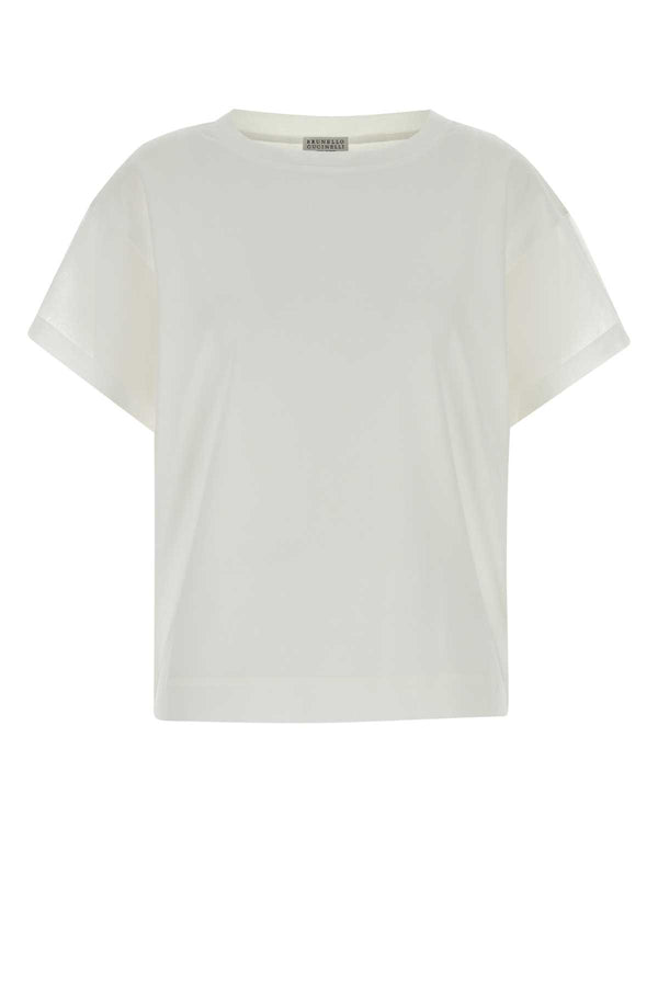 Brunello Cucinelli 100% Cotton t-shirt in white