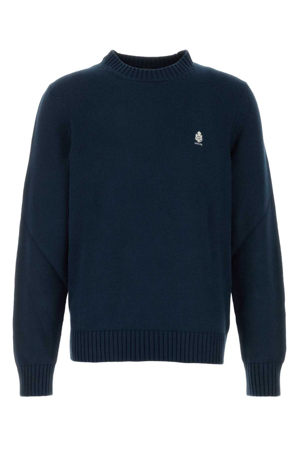 Prada 100% Cotton sweater in navy