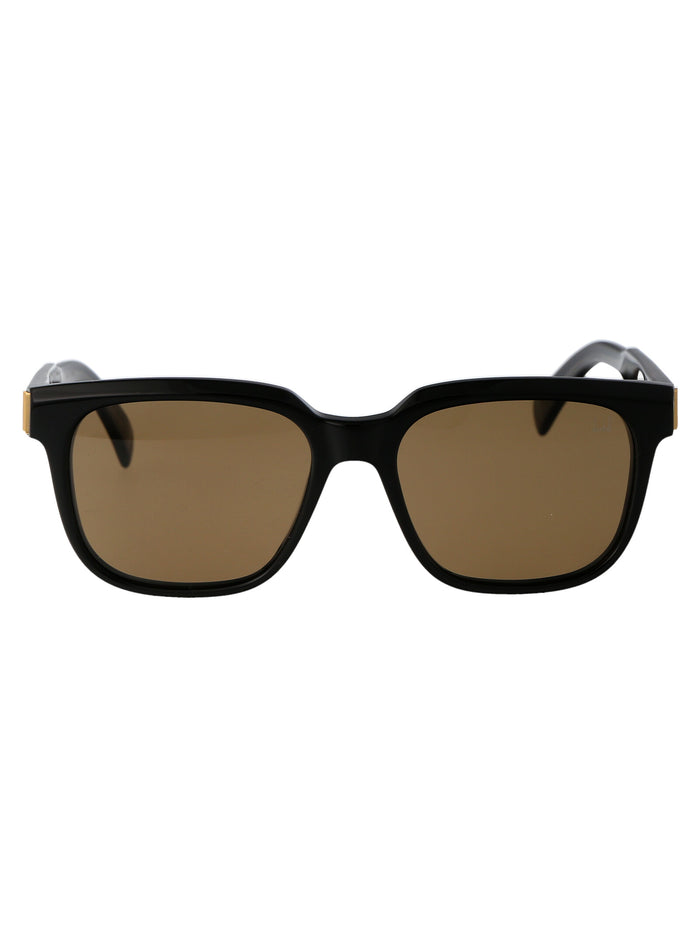 DU0002S 001 Black Brown Acetate Sunglasses
