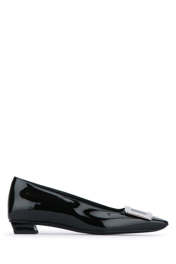 Roger Vivier Vivier 100% calfskin patent pump in black