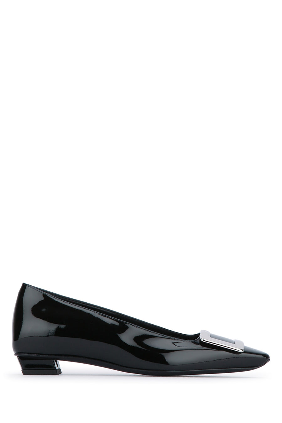 Roger Vivier Vivier 100% calfskin patent pump in black