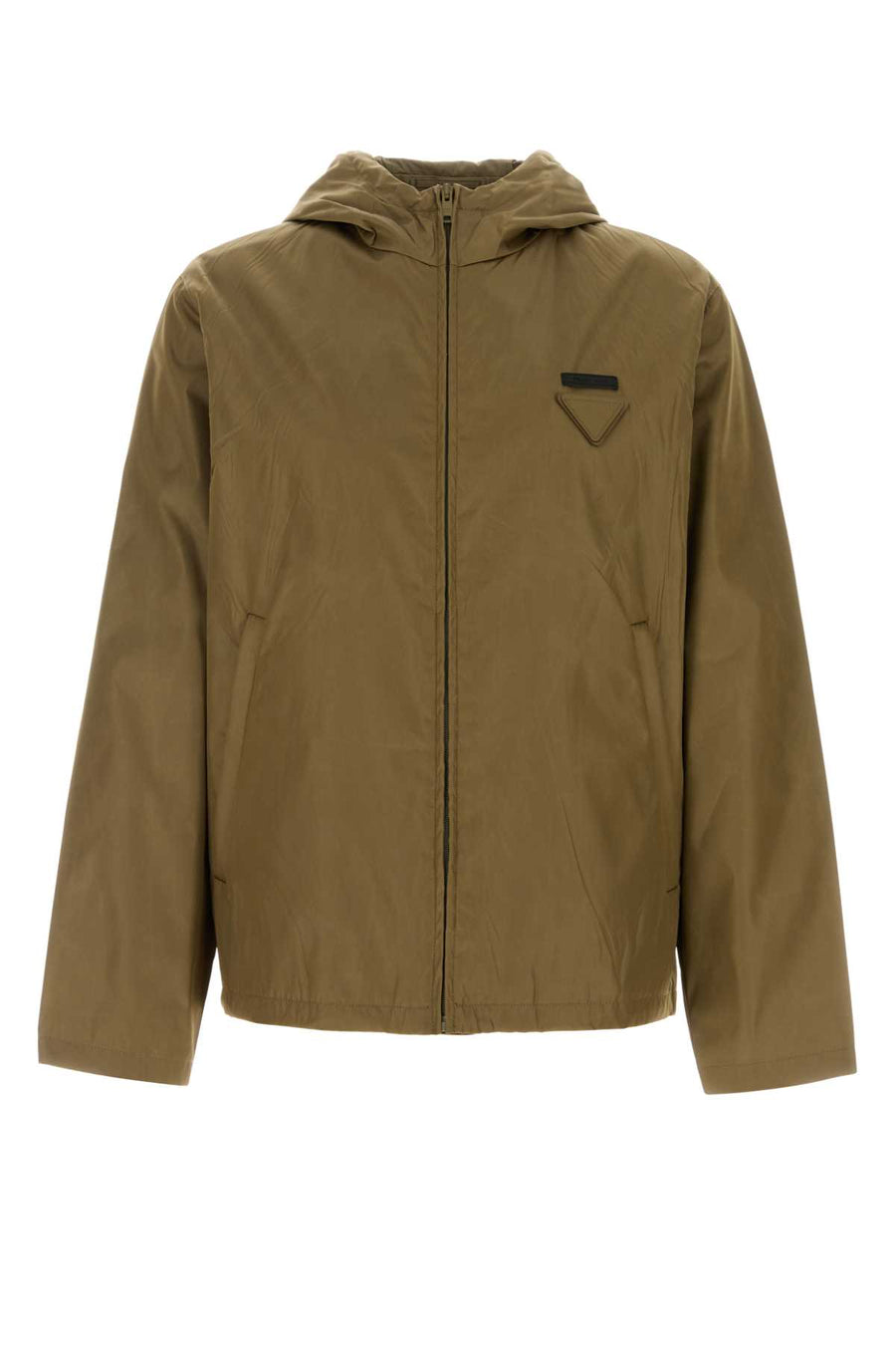 Prada Exterior: 100% Re-Nylon jacket in green