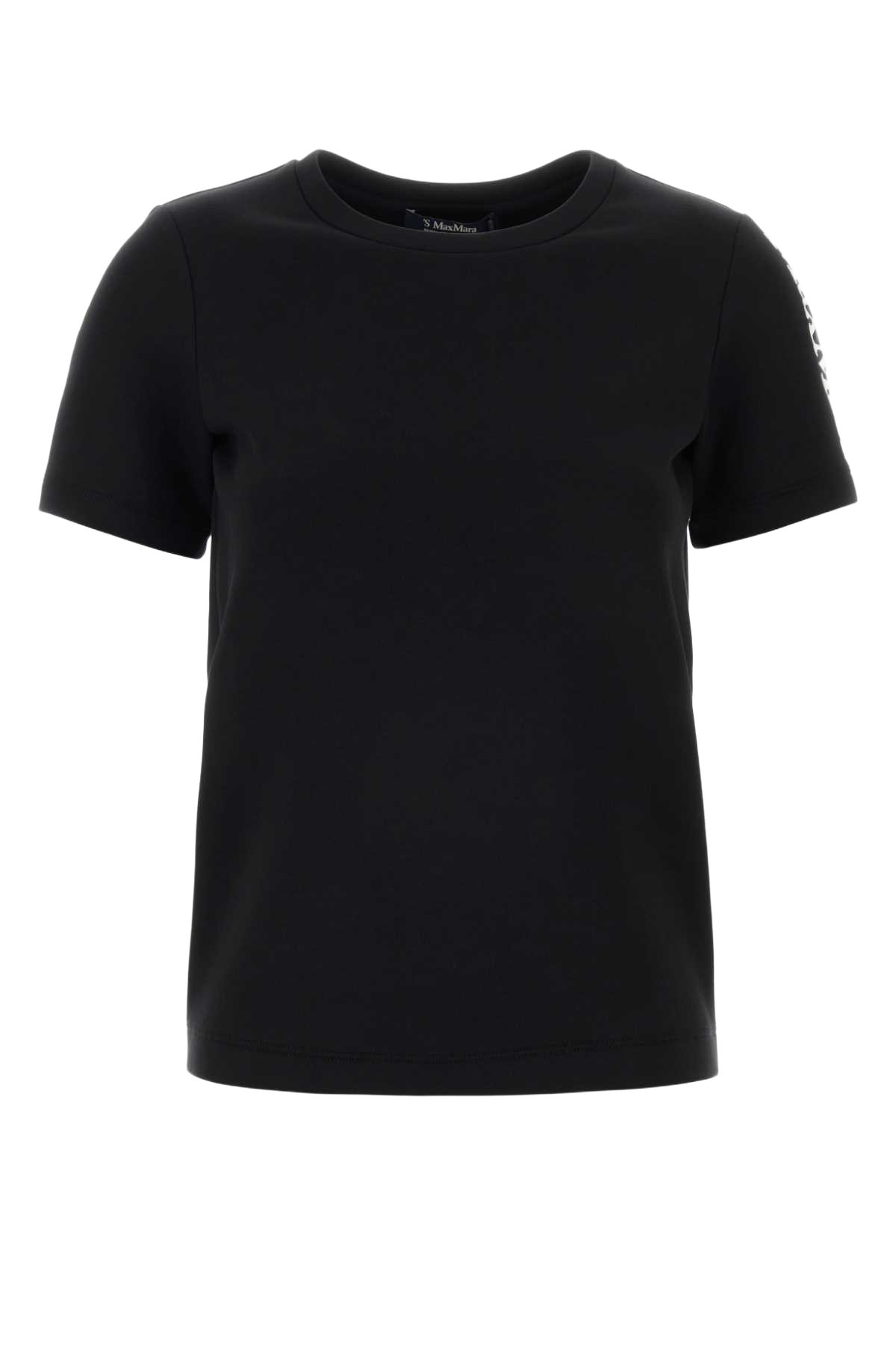 Black Stretch Cotton Blend Nancy T-Shirt Nero