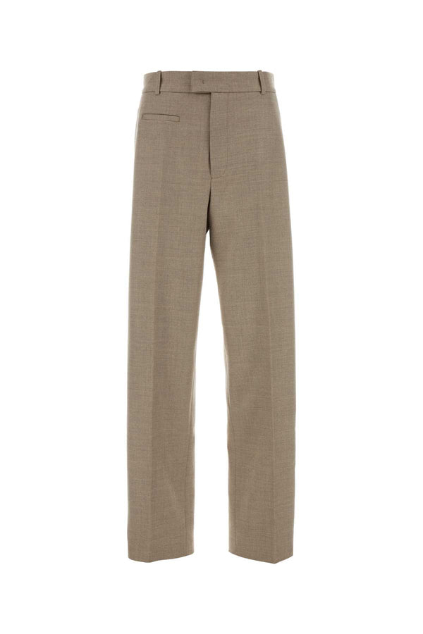 Oriane Unisex 97% Merino wool trousers in beige