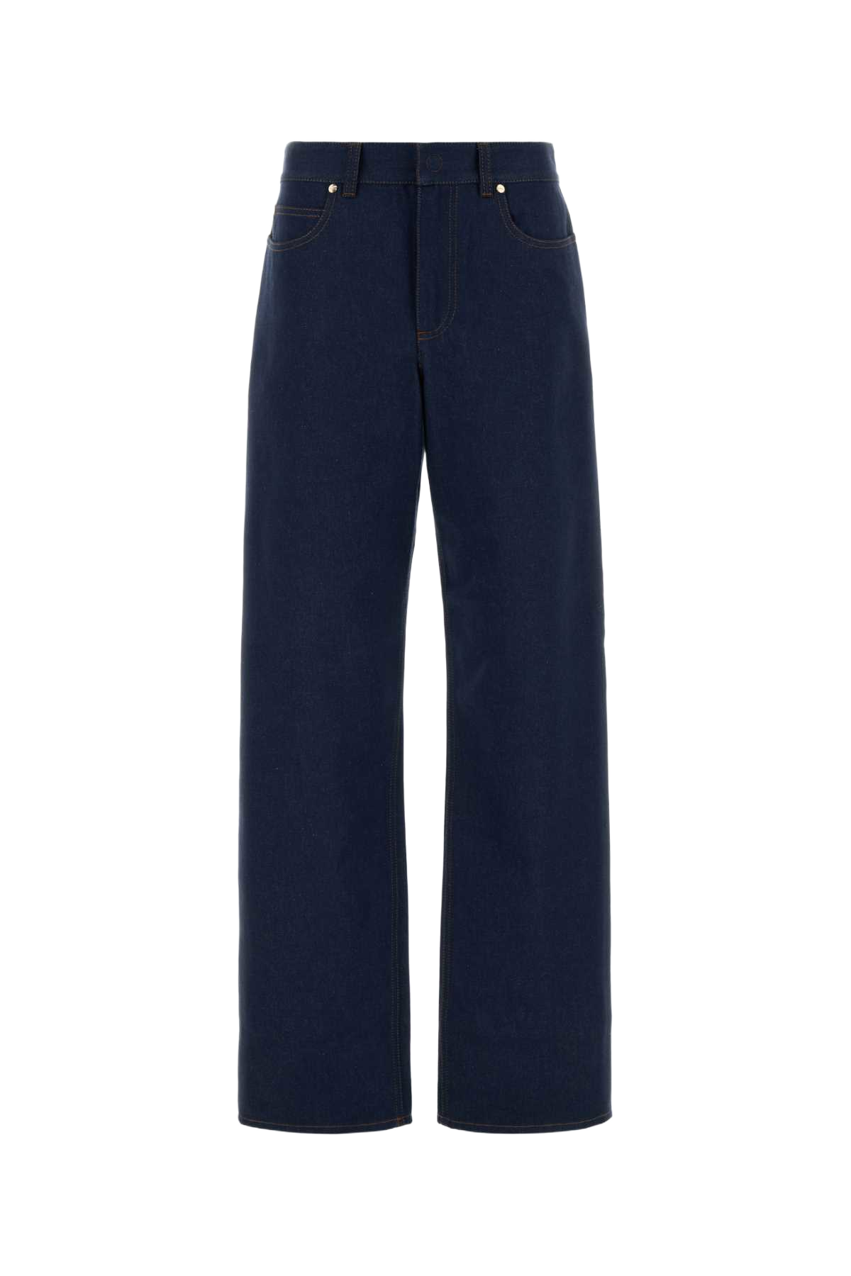Denim Jeans Navy Exterior: Cotton