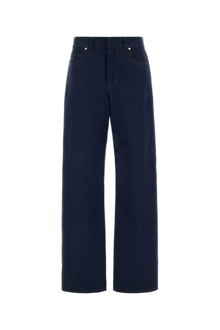 Denim Jeans Navy Exterior: Cotton