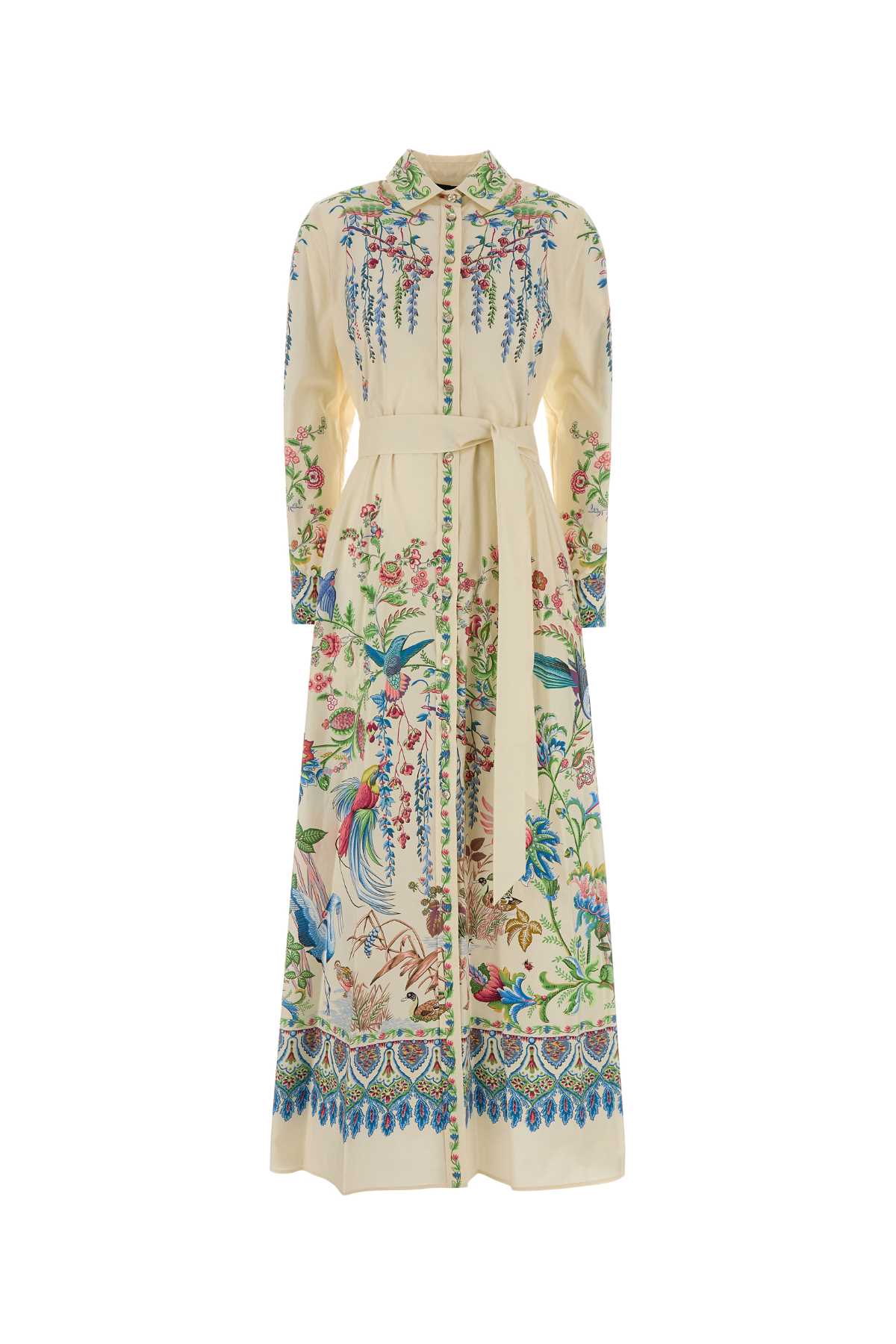 Printed Poplin Shirt Dress X0802 Exterior: Cotton Abiti