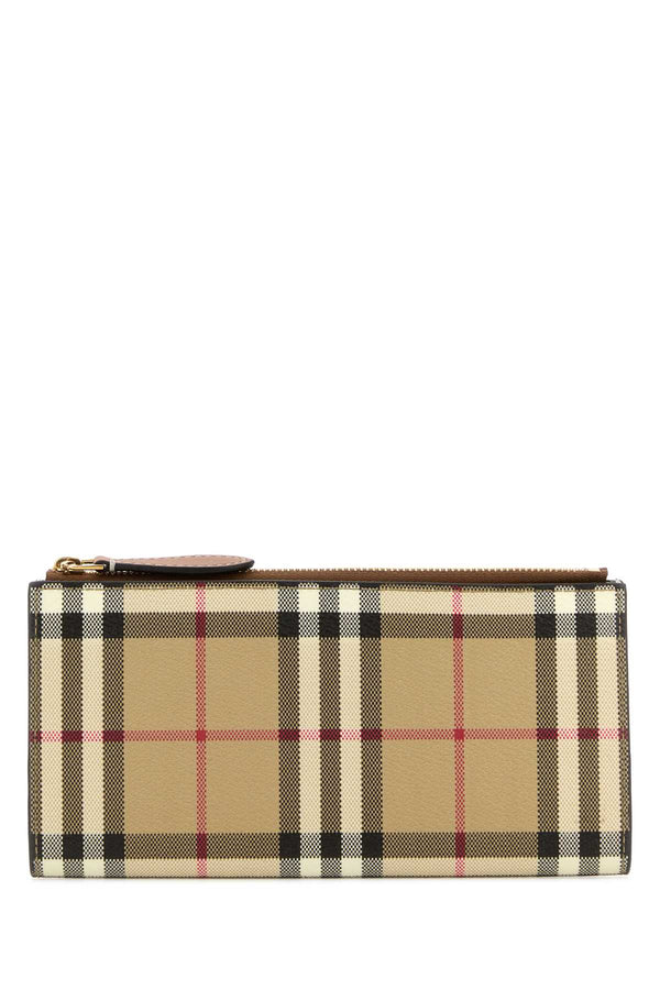 Burberry Bifold 55% Polyurethane wallet in brown