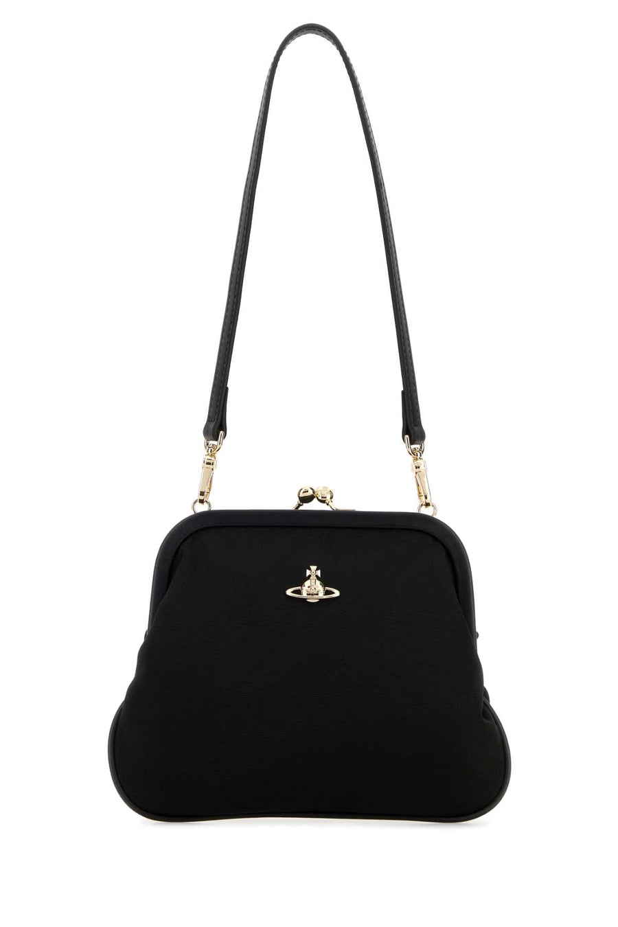 Vivienne Westwood Clutch Exterior: 100% Fabric; Lining: 100% Fabric; Finishing: Platinum shoulder bag in black
