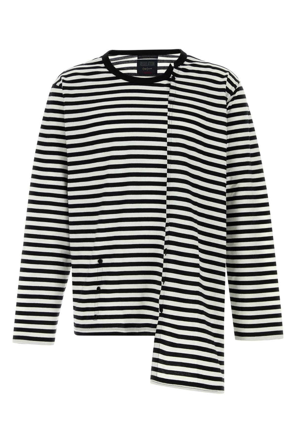 Yohji Yamamoto Long 100% Cotton t-shirt in multicolor