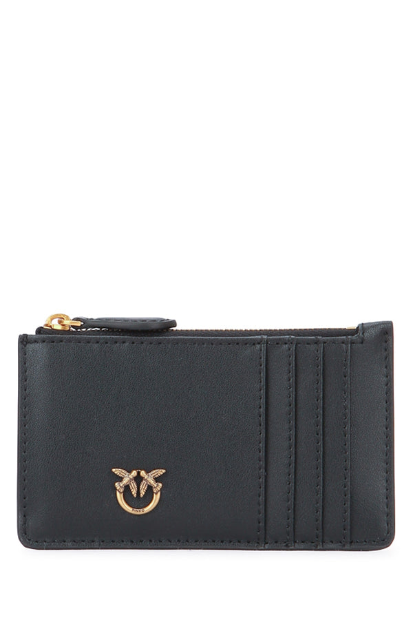 Pinko Cardholder 100% Leather card case in black
