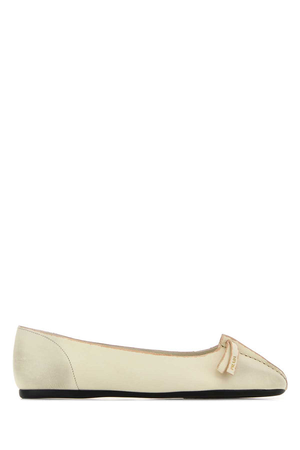 Prada Exterior: 100% Calf ballet flat in beige