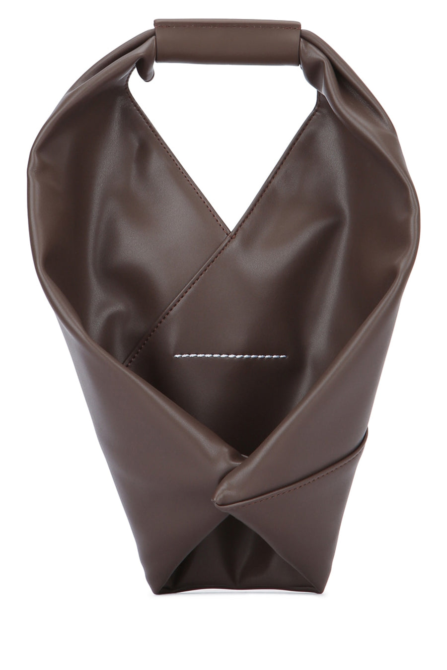 Mm6 Kids 100% PU mini bag in brown