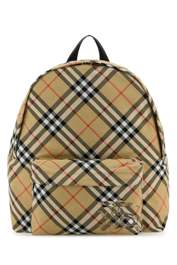 Burberry 92% polyester backpack in beige