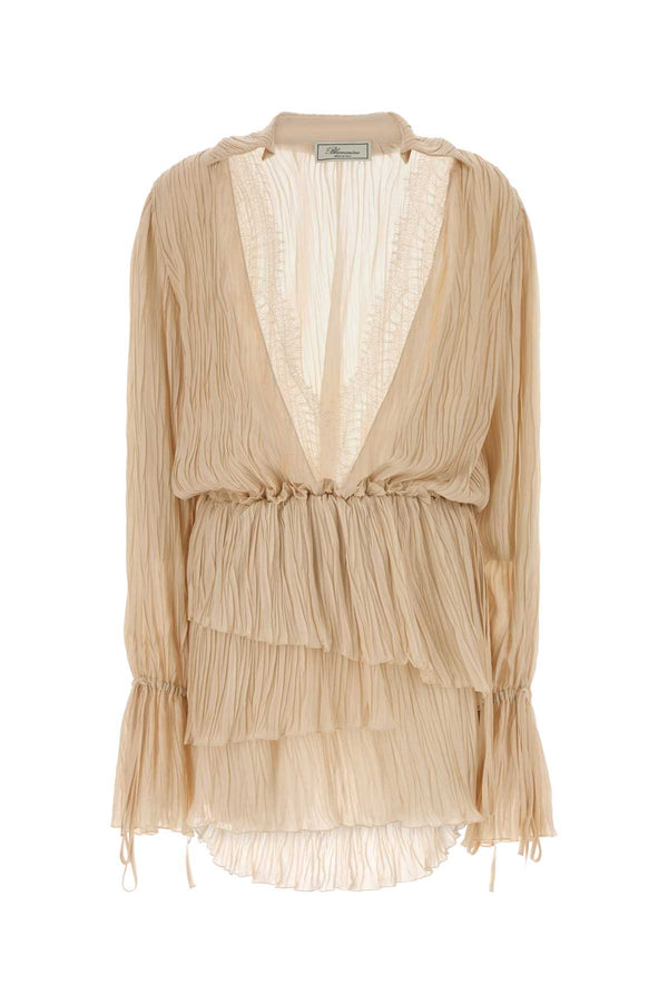 Blumarine 100% Viscose dress in beige