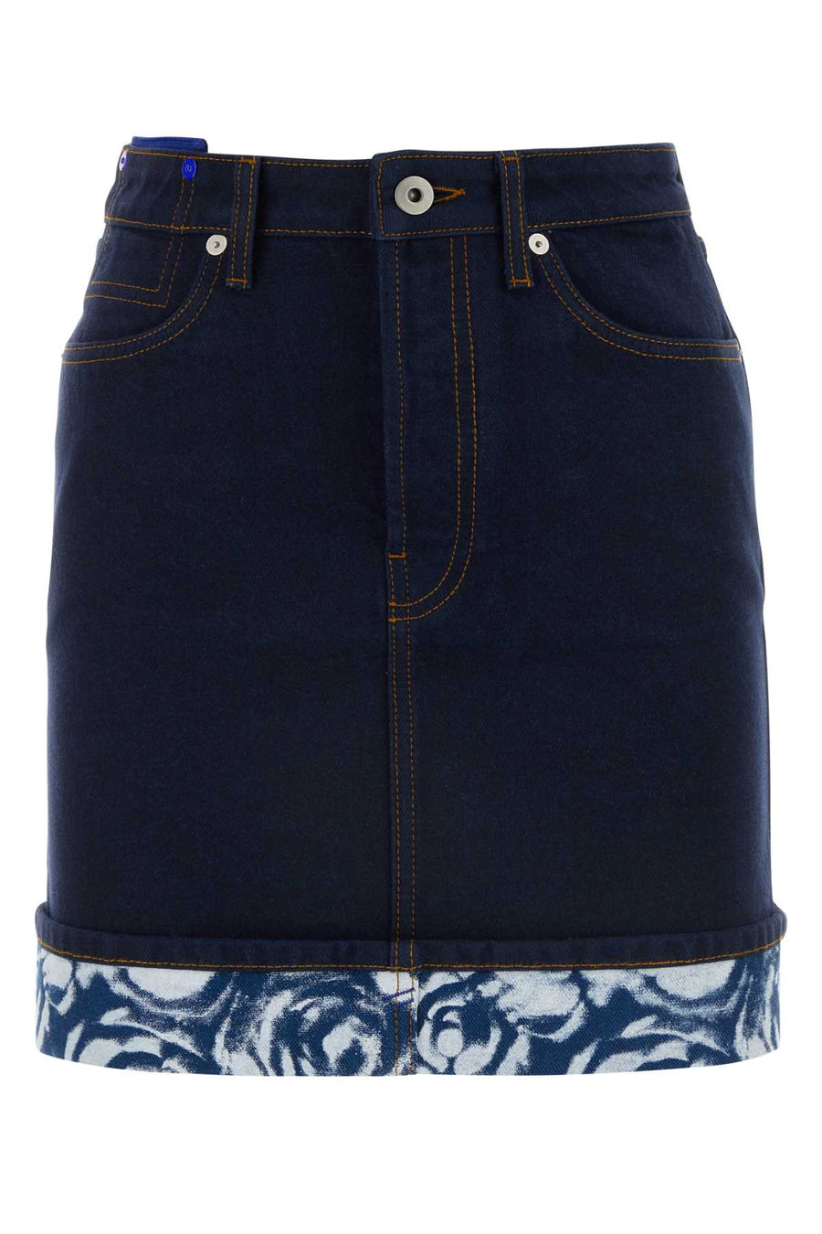 Burberry 100% Cotton skirt in navy