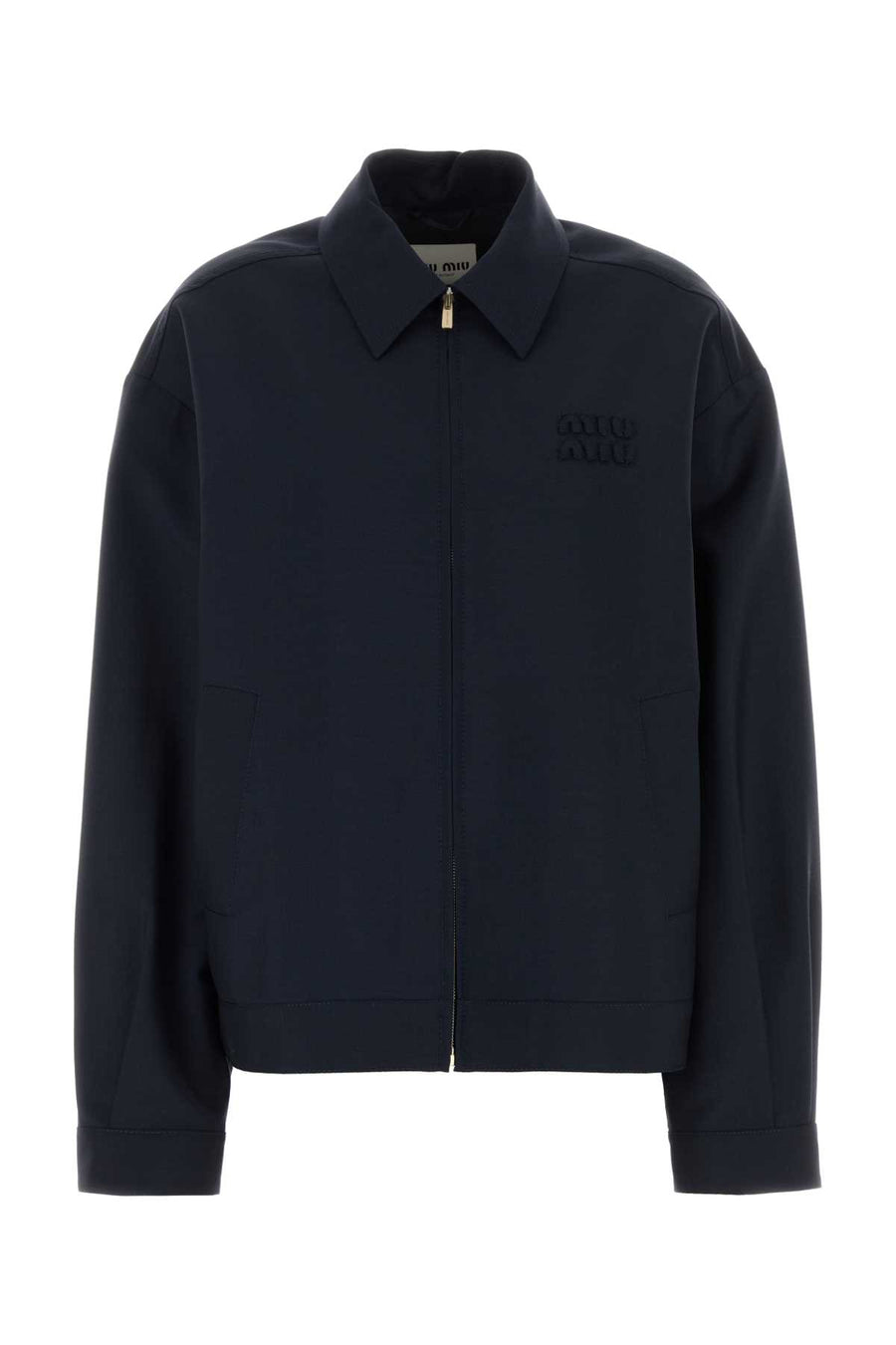 Miu Miu 60% Mohair jacket in navy