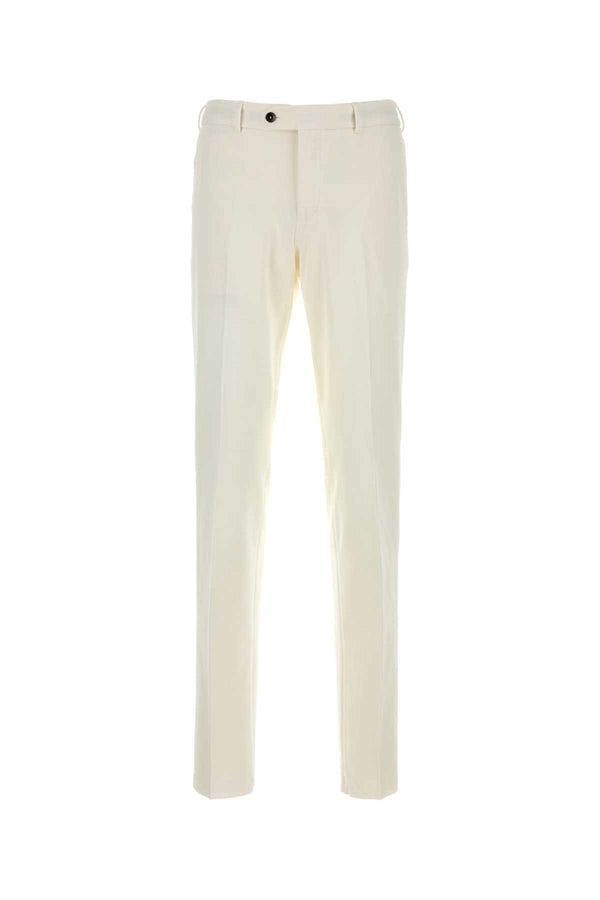 Pt Torino 56% Cotton joggers in white
