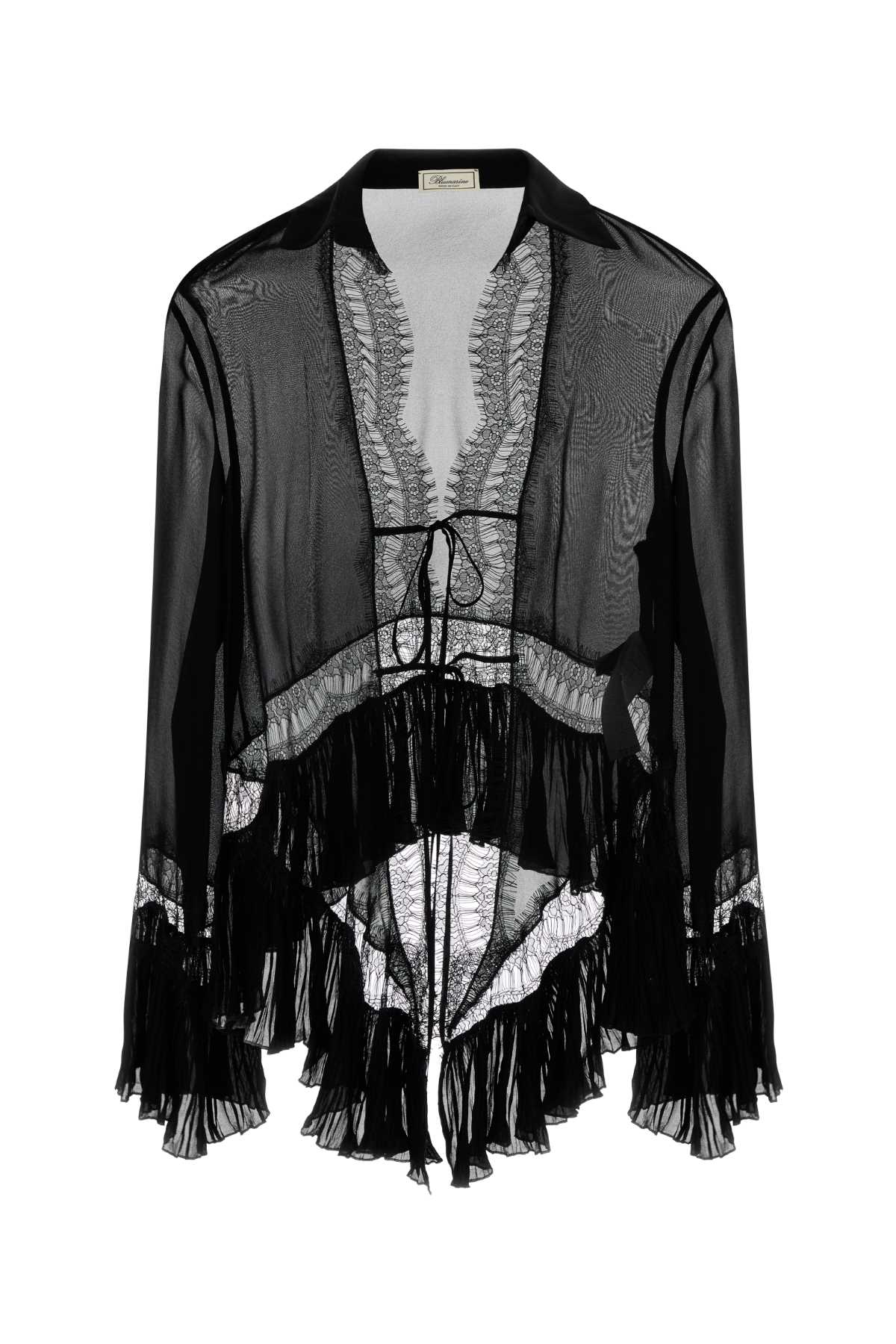 Black Chiffon Blouse Exterior: Viscose Maglie