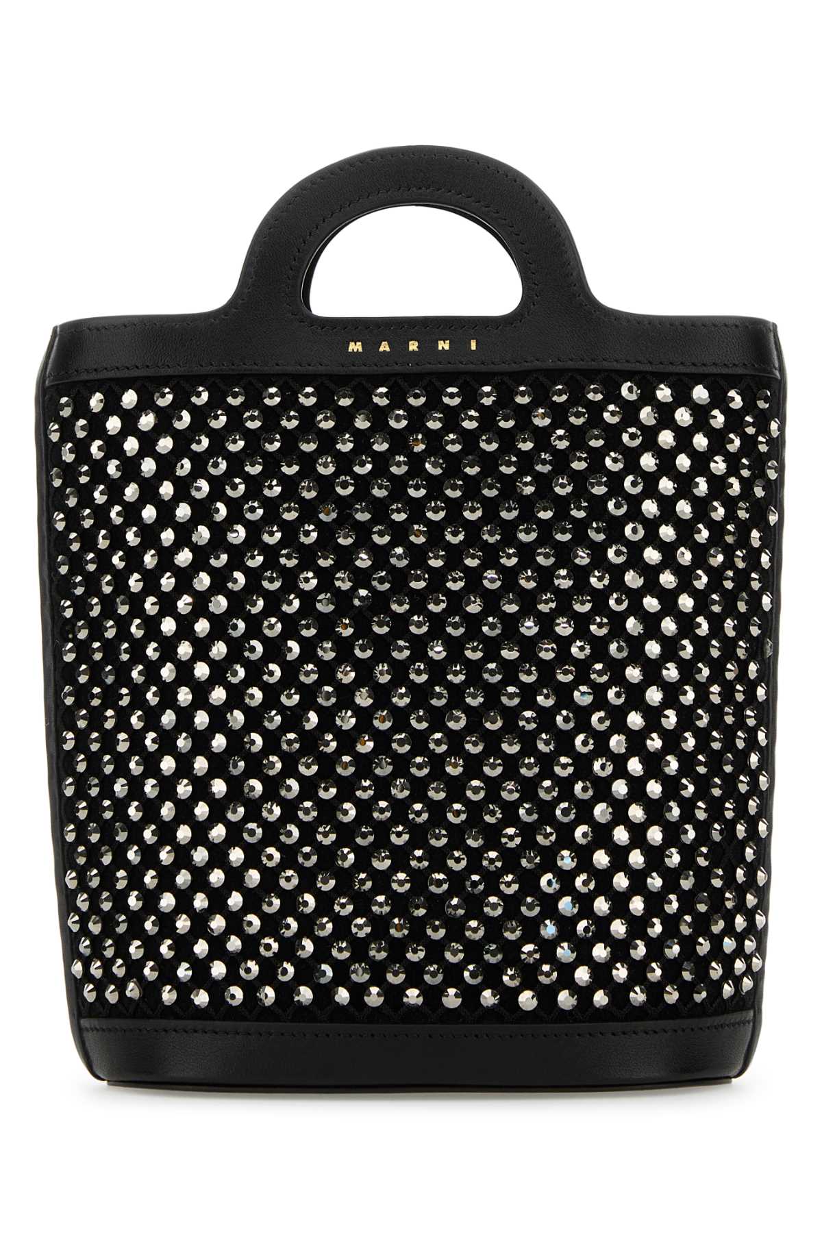 Embellished Mesh Nano Tropicalia Handbag Black Borse A Mano