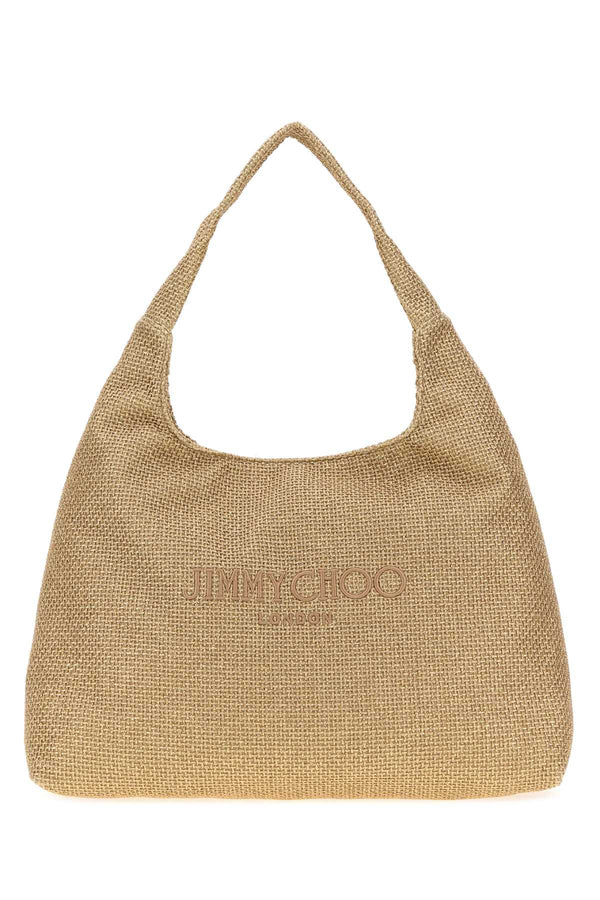 Jimmy Choo 100% Raffia hobo bag in gold