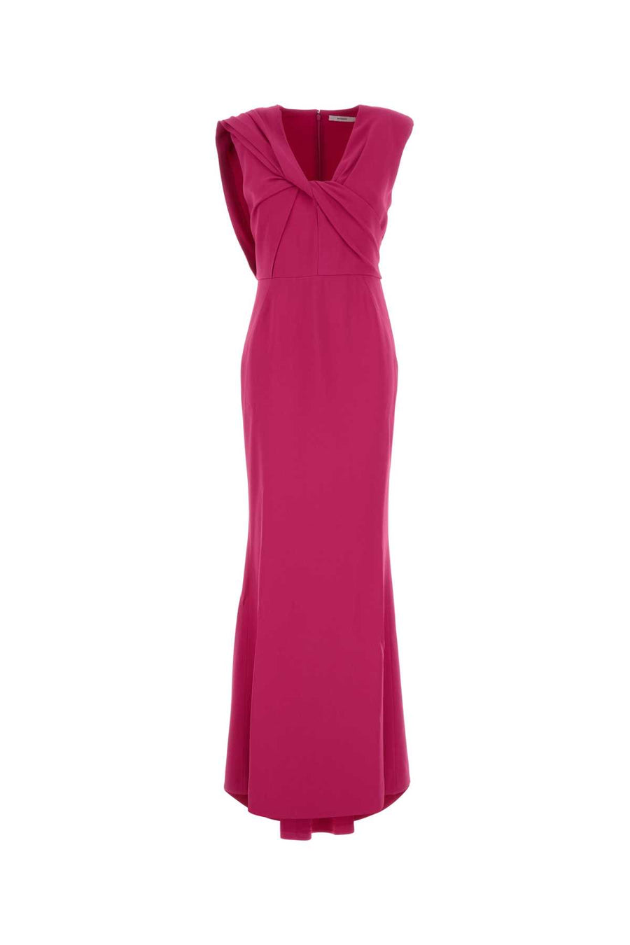 Givenchy Draped Exterior: 65% Viscose dress in fuchsia