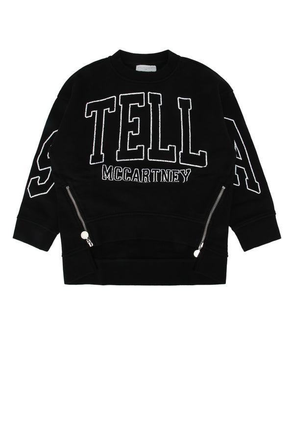 Stella Mccartney Kids 100% Cotton sweatshirt in black