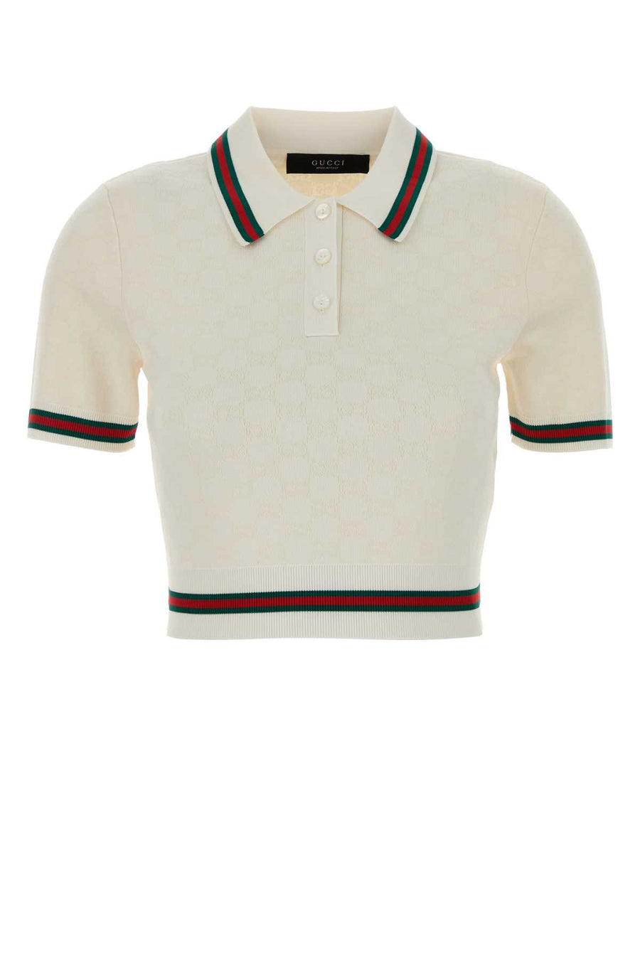 Gucci 46% Cotton polo in white