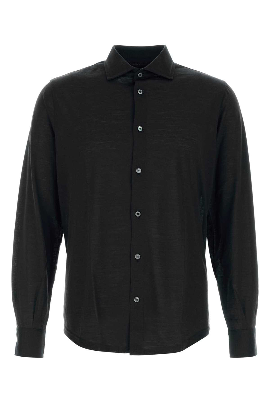Fedeli Thomas 100% Wool shirt in black