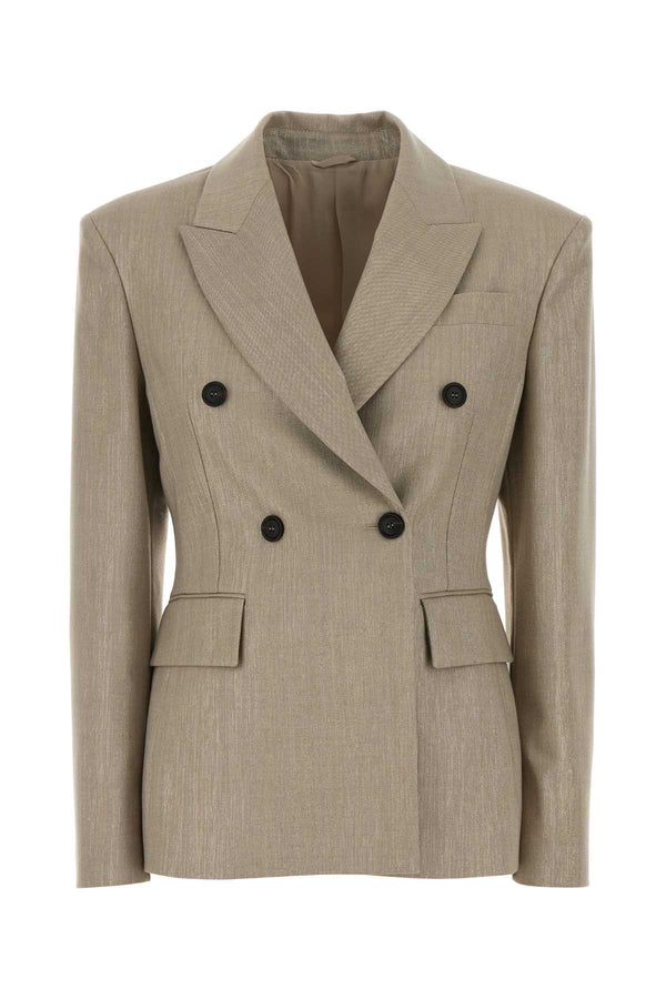 Brunello Cucinelli Jacket Exterior: 32% Polyester blazer in beige