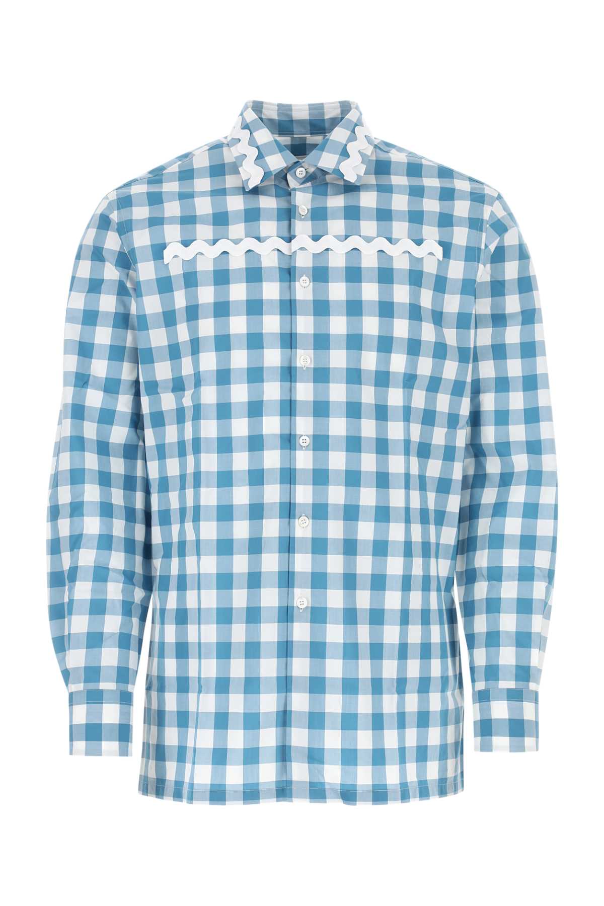 Embroidered Poplin Shirt F03dv Exterior: Cotton Camicie