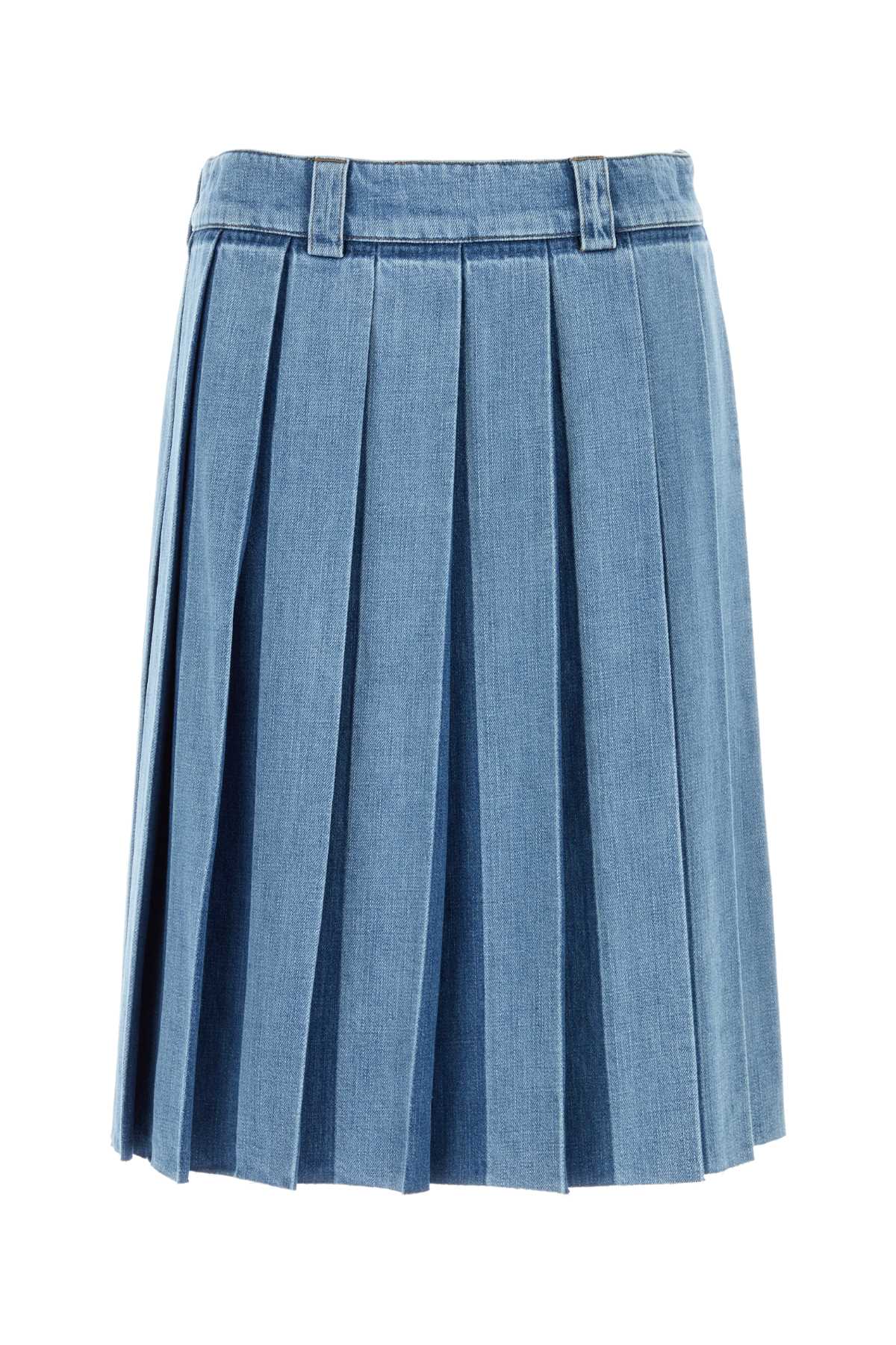 Denim Skirt Celeste Gonne