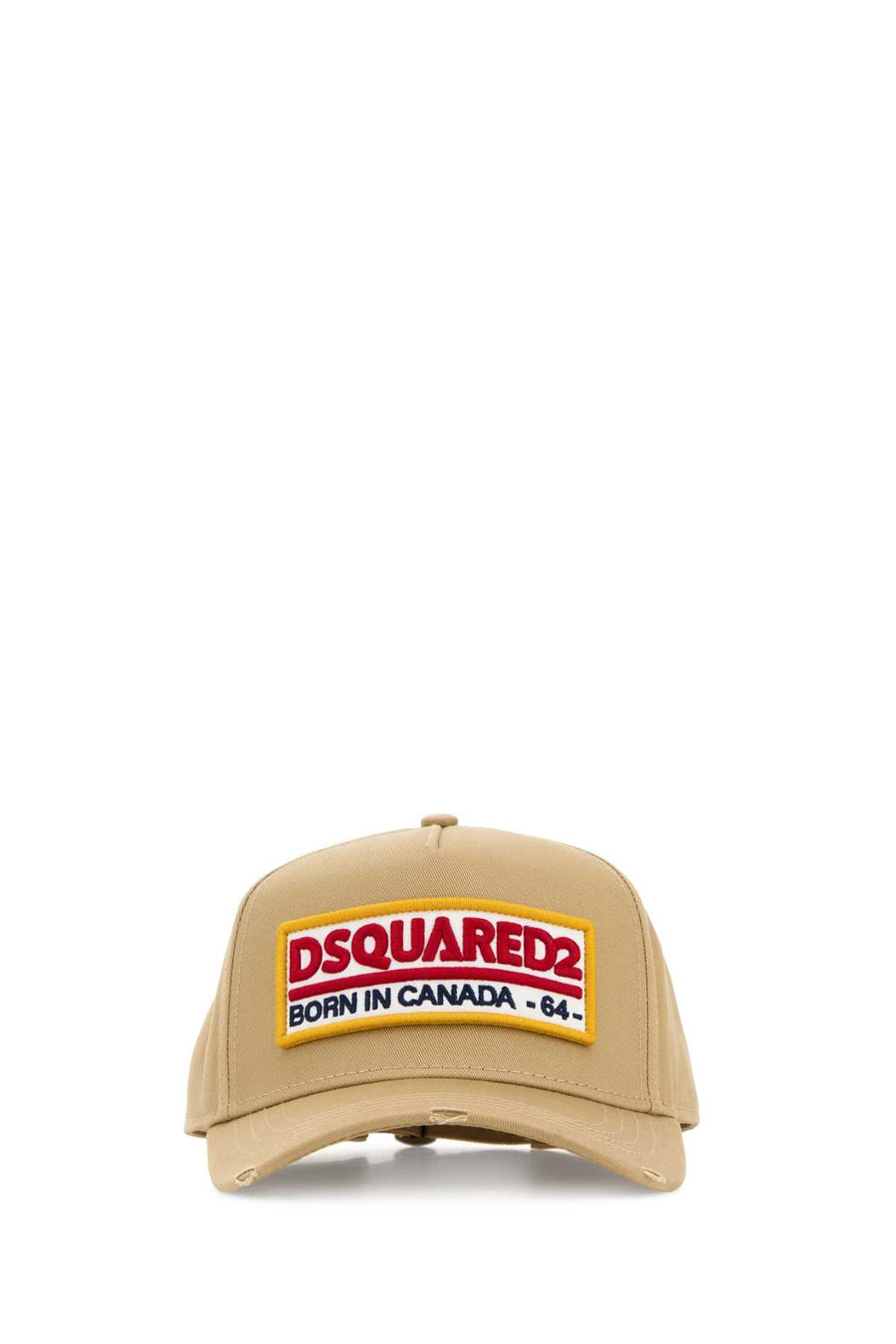 Dsquared2 BCM098305C00001 100% Cotton baseball cap in beige
