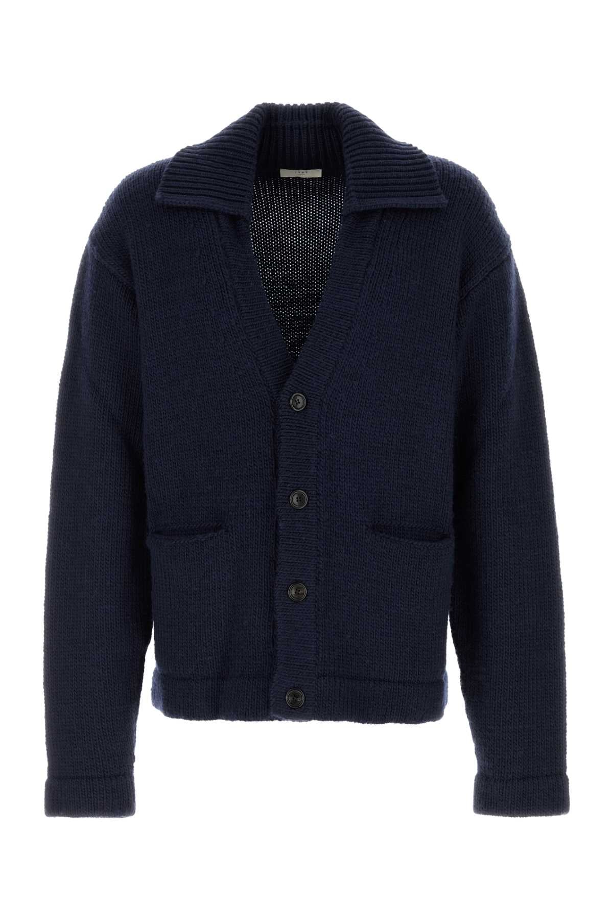 F04mah001kni001 Blue Exterior: Wool Maglieria