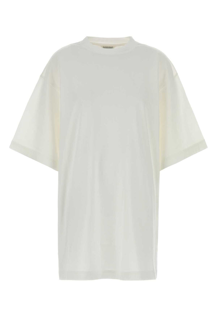 Tshirt Bianca Scritta Vintage Chalk Exterior: Cotton T-shirt