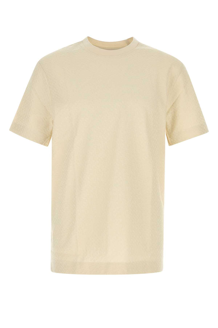 Cream Cotton T-Shirt Openwhite Exterior