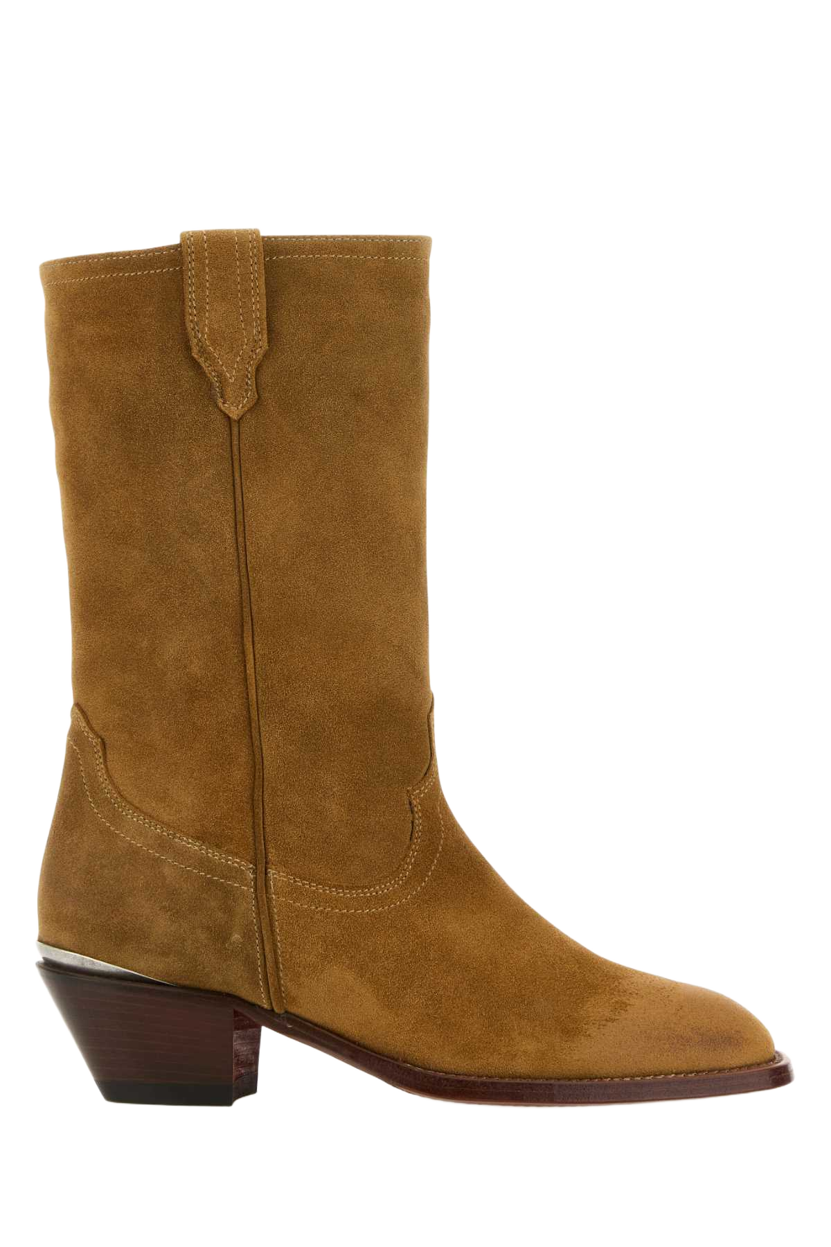 Camel Suede Durango Ankle Boots Stivali