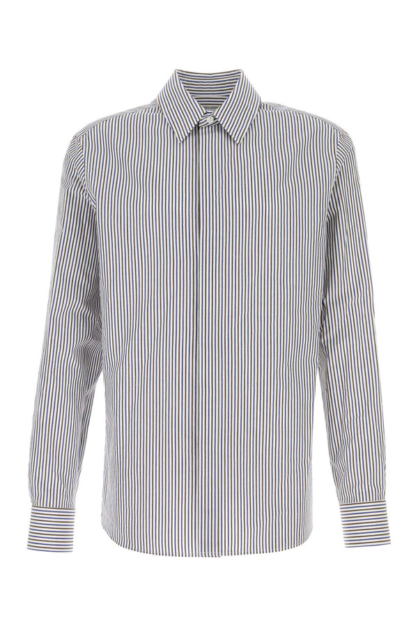 Bottega Veneta Shirt 69% Cotton 31% Linen shirt in blue
