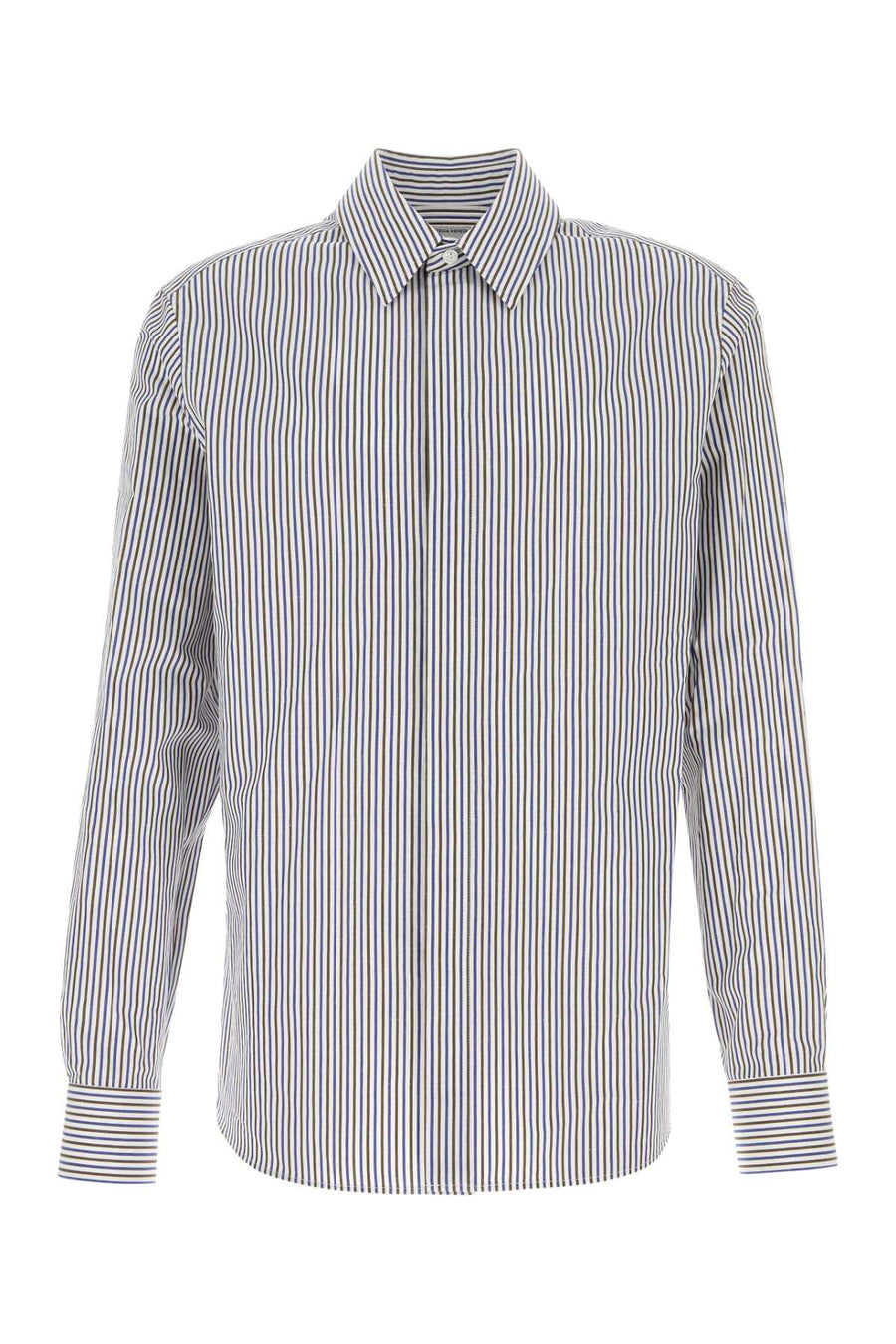 Bottega Veneta Shirt 69% Cotton 31% Linen shirt in blue