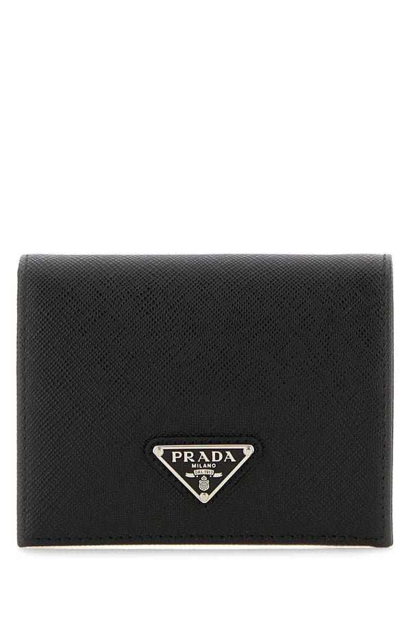 Prada Exterior: 100% Leather wallet in black