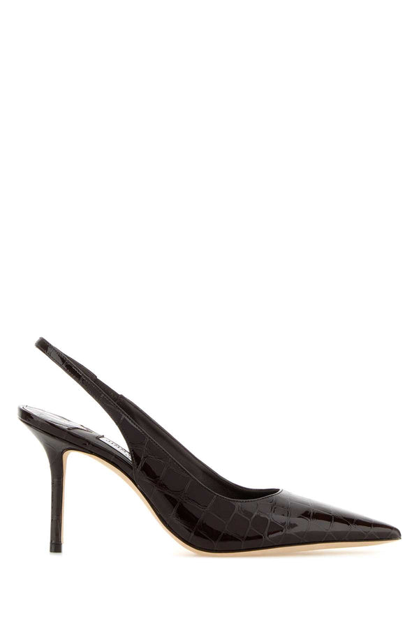 Jimmy Choo Sambuco 88% Leather slingback heel in black