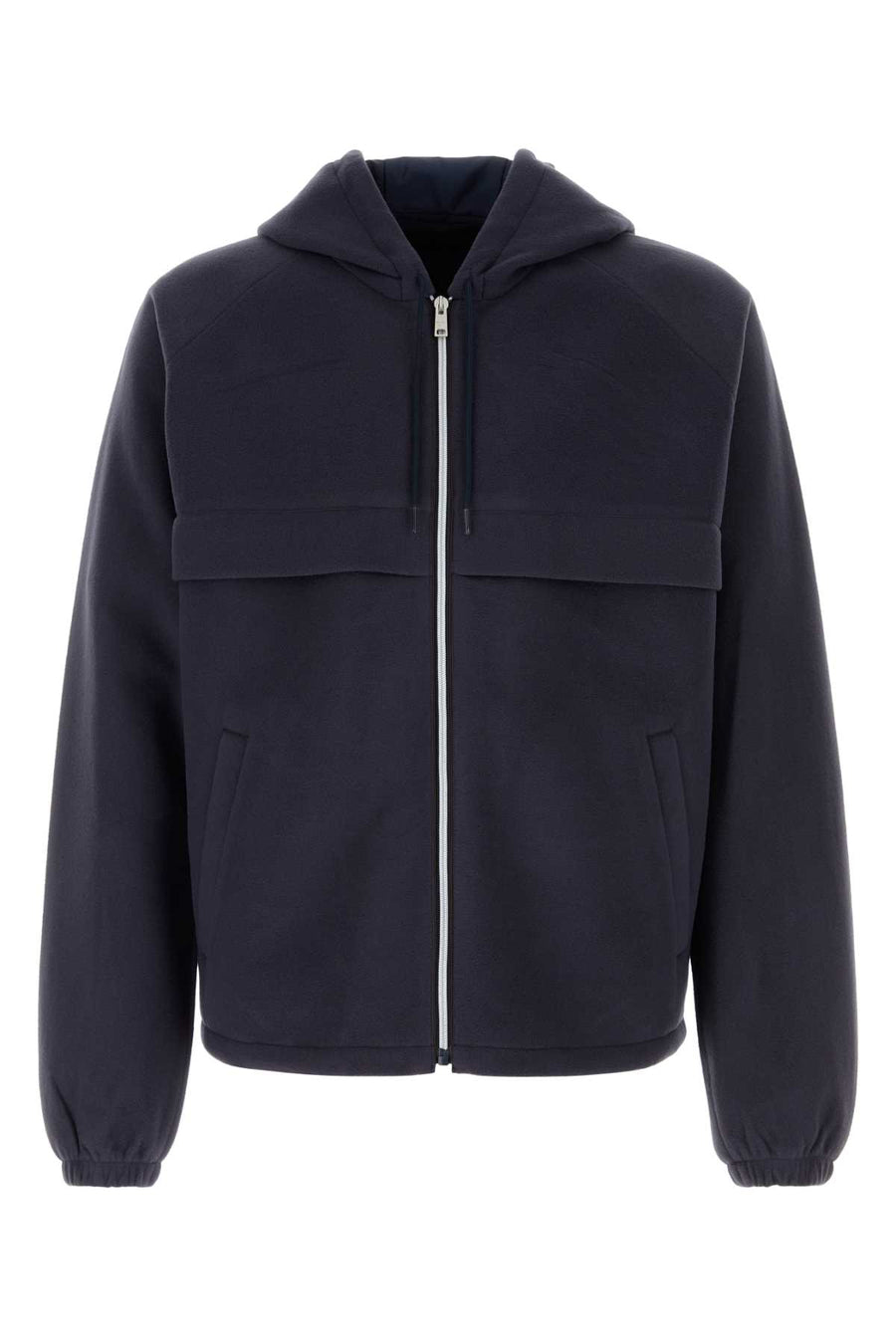 Prada Exterior: 100% Polyester. Lining: 100% Recycled polyester jacket in navy