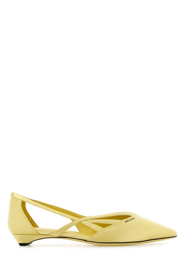 Prada 32% Silk flat in yellow