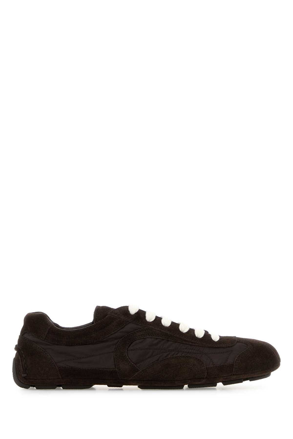 Prada Exterior: 100% Fabric sneaker in brown