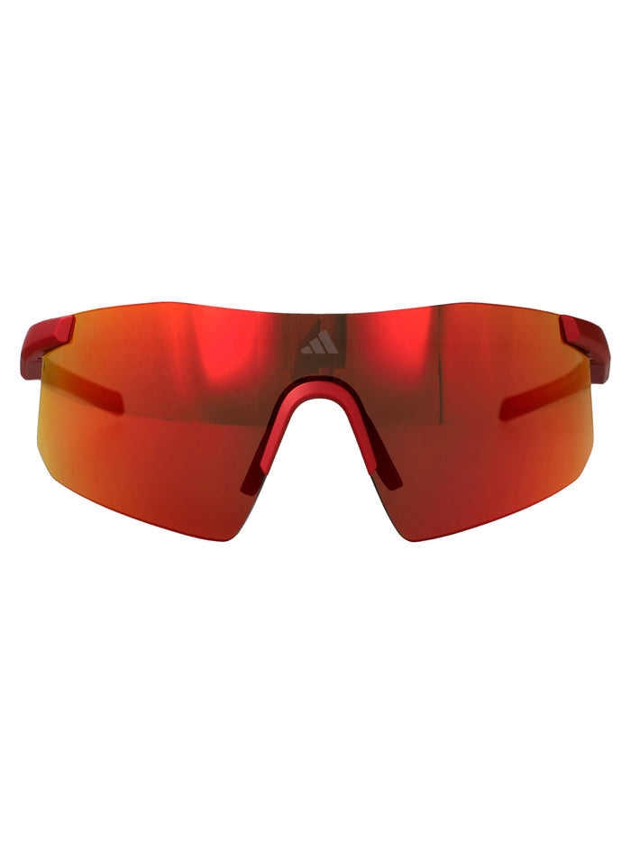 Sp0122 Rosso Opaco / Roviex Specchiato Injected Sunglasses
