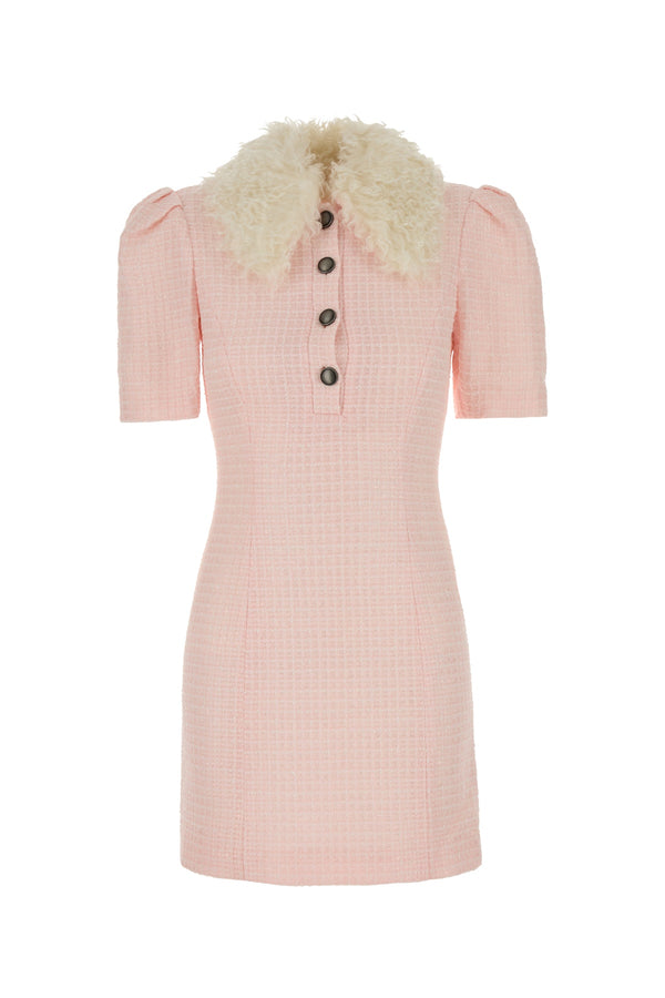 Alessandra Rich Body: 87% Nylon 13% Polyester; Lining: Viscose dress in pink