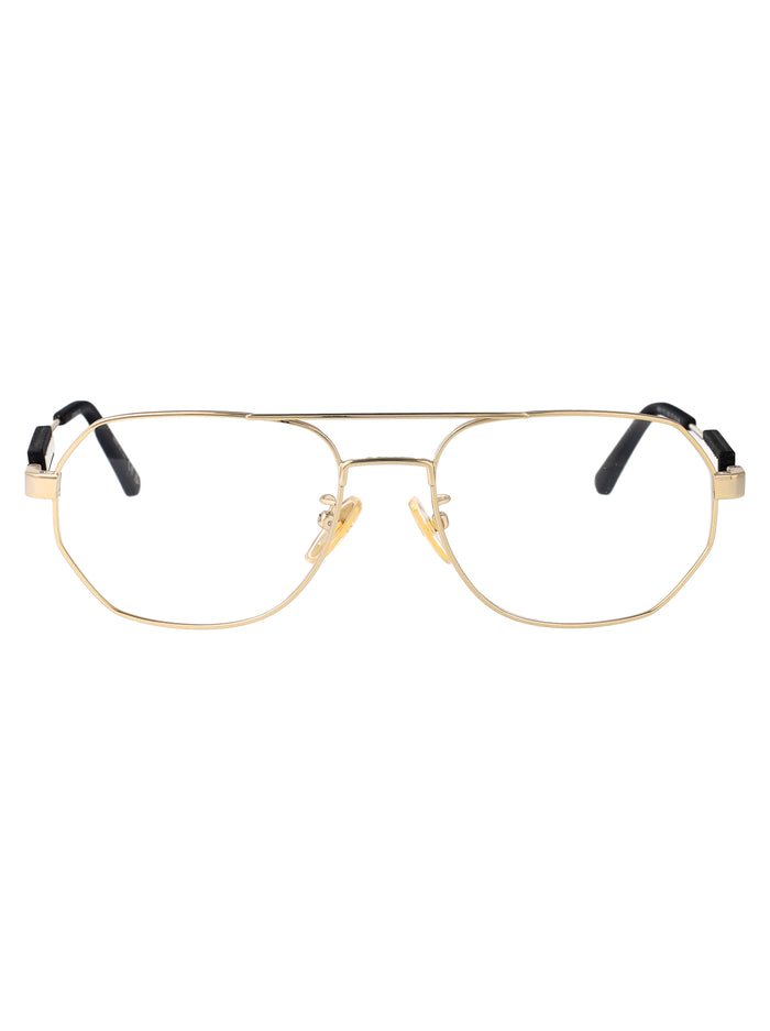 Bb0117o 003 Gold Transparent Metal Optical