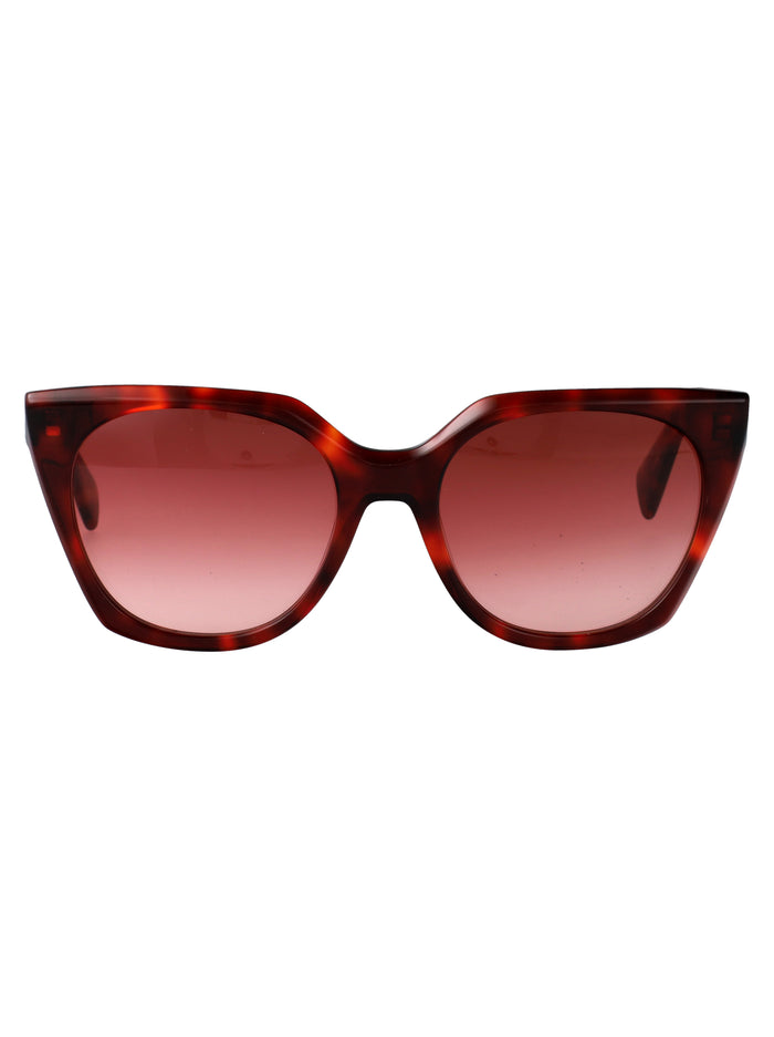 Lj813s 640 Red Tortoise Acetate Sunglasses